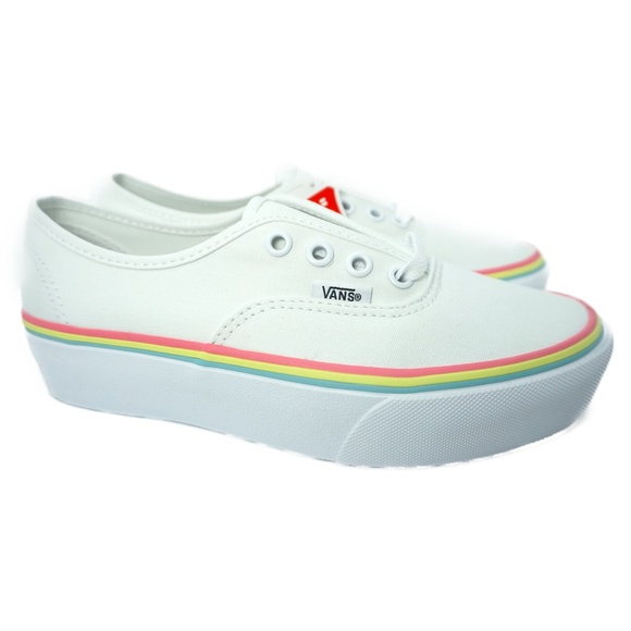 VANS AUTHENTIC PLATFORM WOMEN'S LOW TOP SNEAKERS - Picture 5 of 9